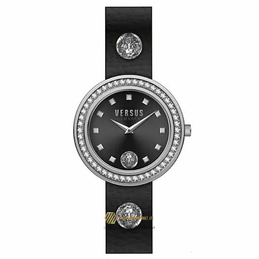 Đồng hồ Versus by Versace Case Rose Silver dây da
